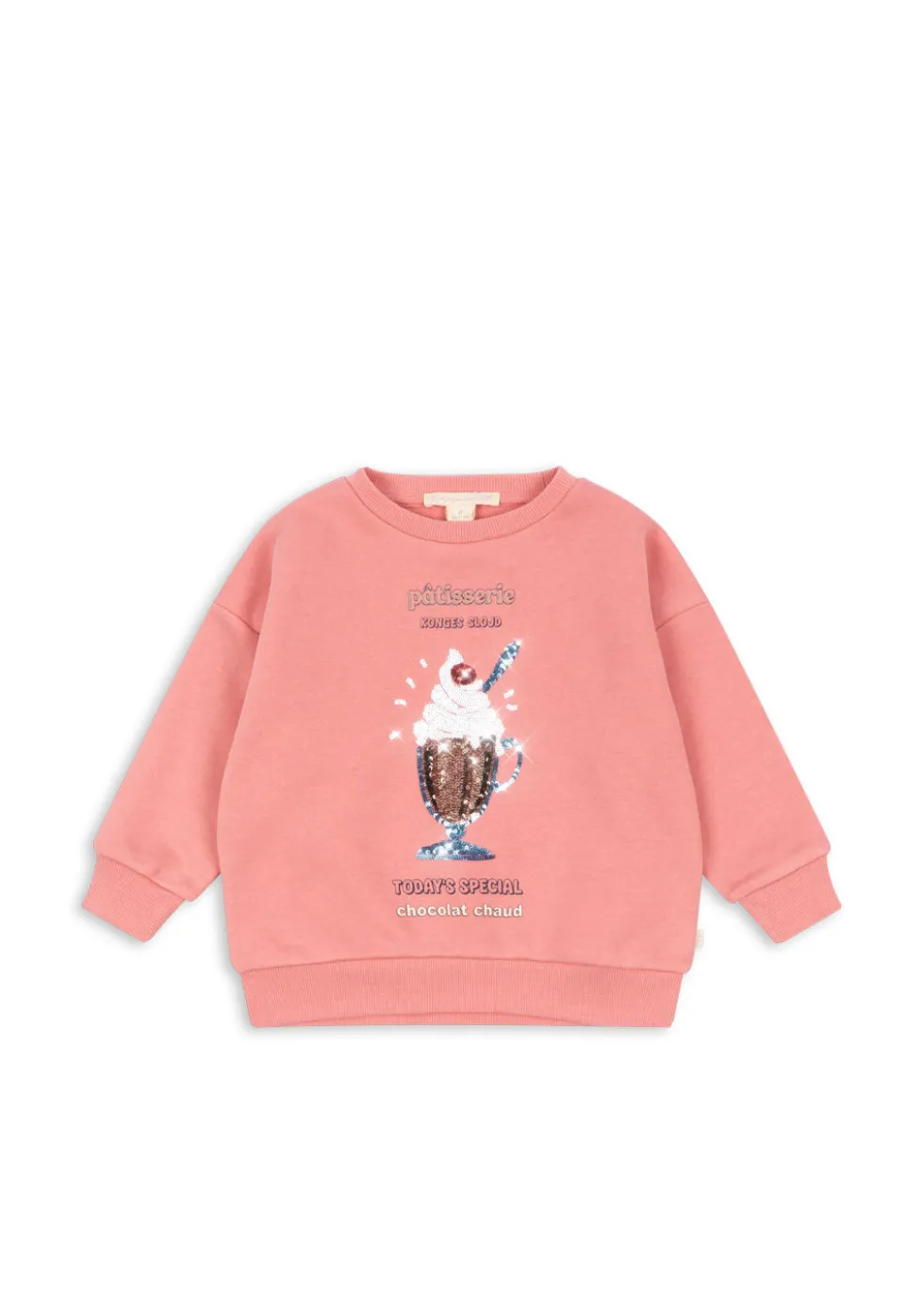 LOU SEQUIN SWEAT SHIRT - peach blossom