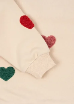 lou sweatshirt - multi heart