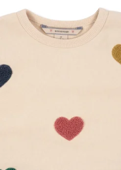 lou sweatshirt - multi heart