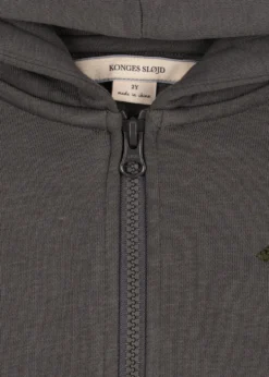 LOU SWEAT ZIP HOODIE - magnet