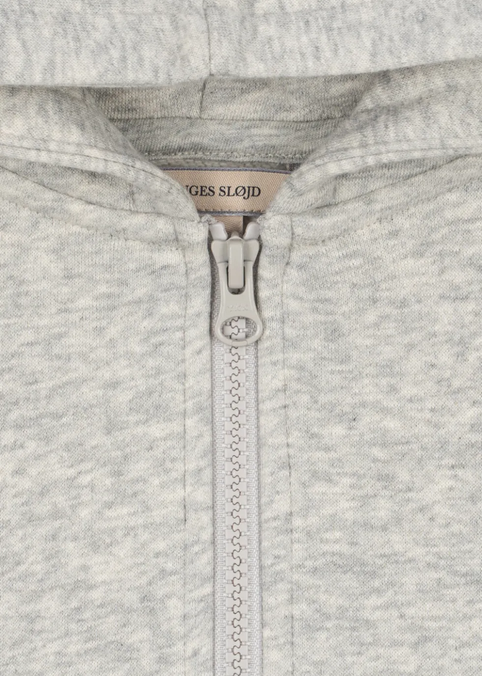 LOU ZIP HÆTTETRØJE - grey melange