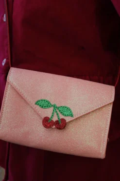 Love letter pung - pink glitter