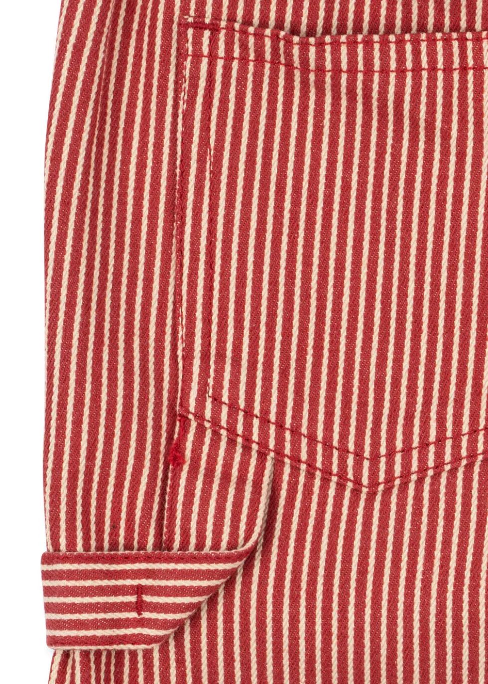 LUC Bukser - milk rouge stripe