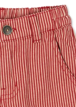 LUC Bukser - milk rouge stripe