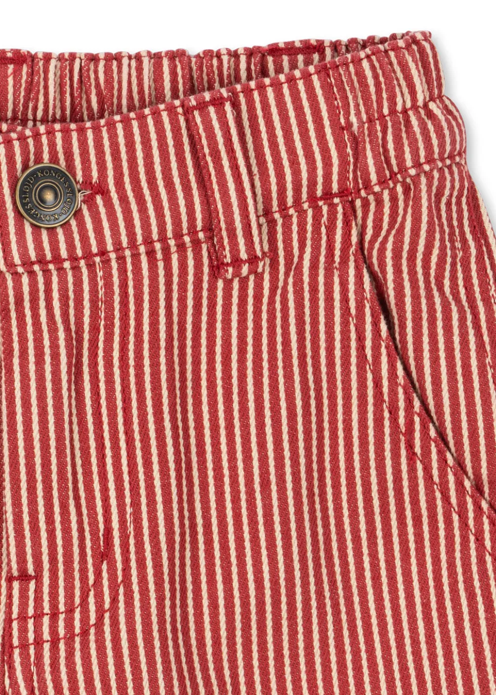 LUC Bukser - milk rouge stripe