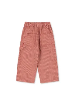 LUC Bukser - milk rouge stripe