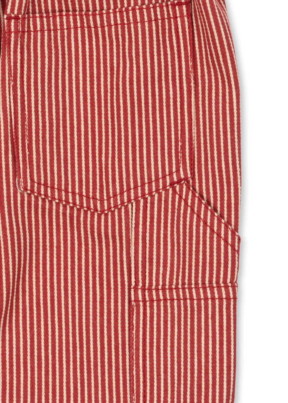 LUC Bukser - milk rouge stripe