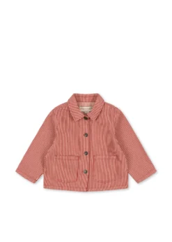 Luc overshirt - milk rouge stripe