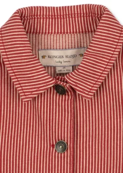 Luc overshirt - milk rouge stripe
