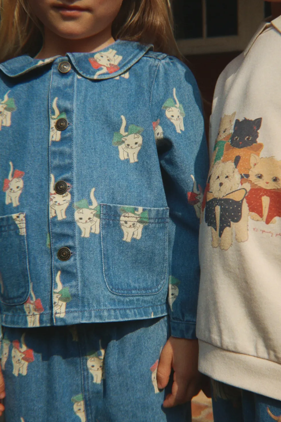 Magot Jakke - bow kitty denim