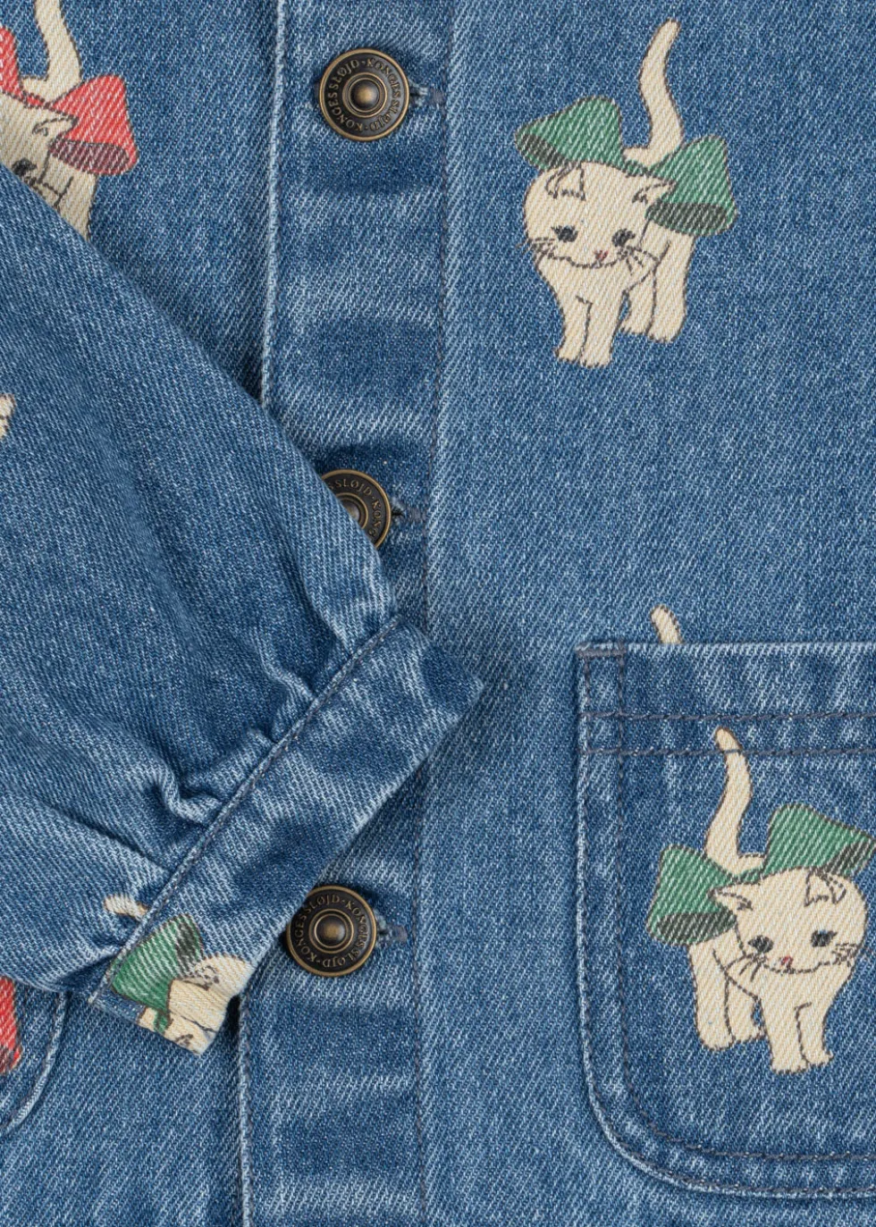 Magot Jakke - bow kitty denim