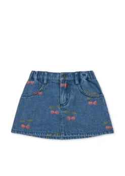 MAGOT PRINTET NEDERDEL - ma grande cerise denim