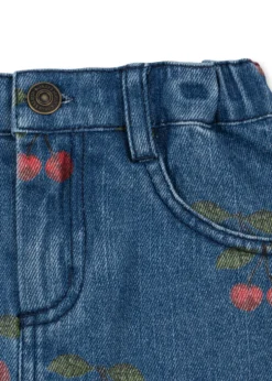 MAGOT PRINTET NEDERDEL - ma grande cerise denim