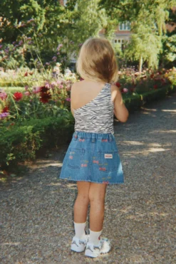 MAGOT PRINTET NEDERDEL - ma grande cerise denim