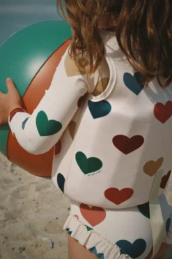 MANUCA LANGÆRMET BADEDRAGT - bon coeur coloré