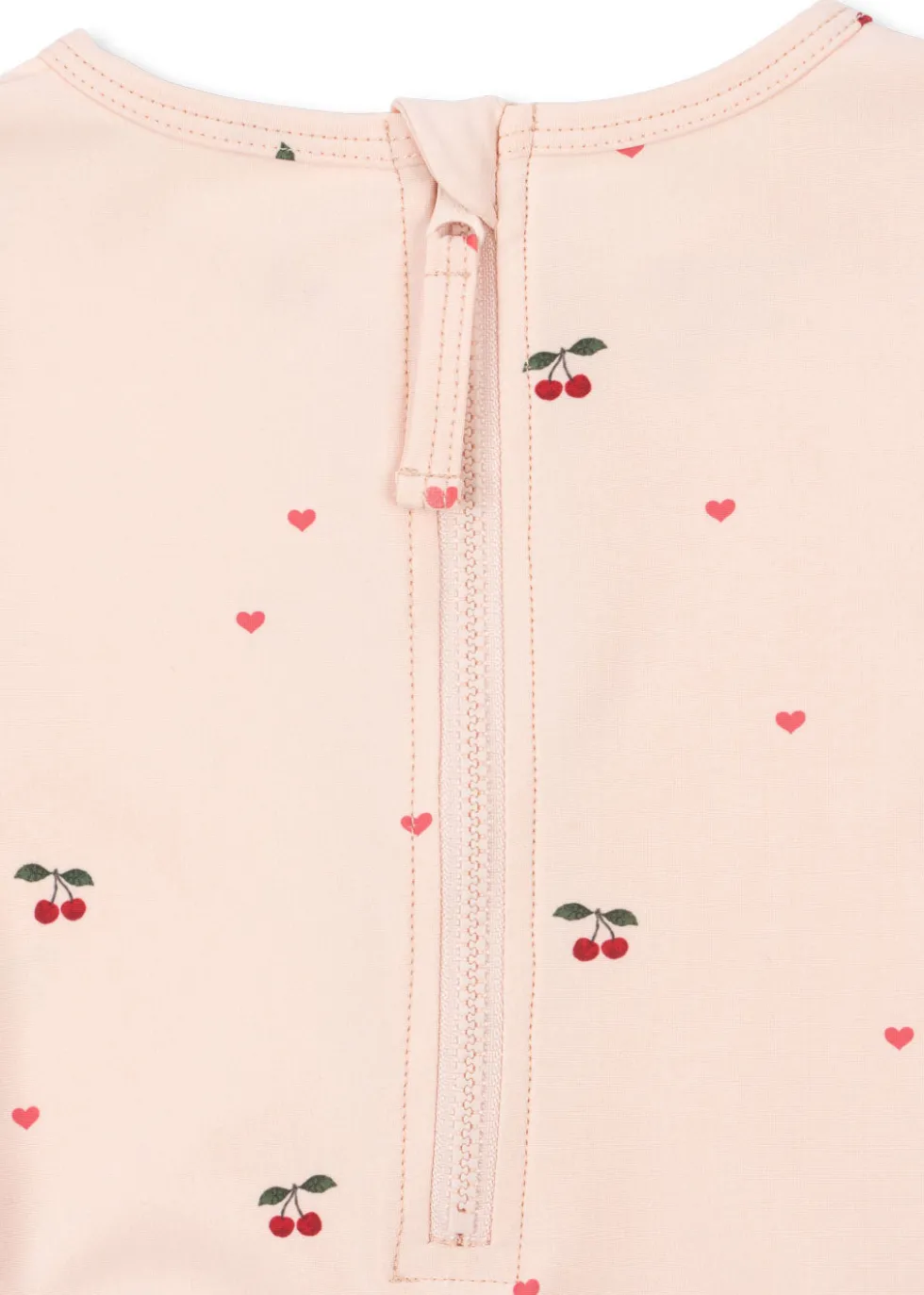 MERLE LANGÆRMET BADEDRAGT - cherry coeur rose