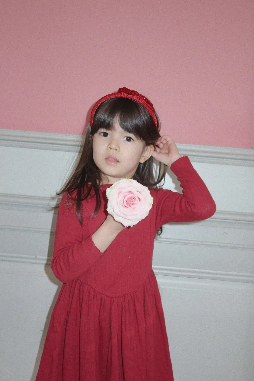 MINNIE Kjole - red dahlia