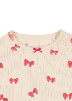 MINNIE TEE GOTS - rosia bow