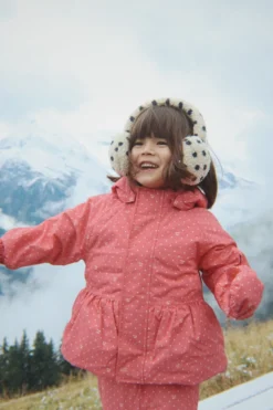 MISMOU FRILL JACKET - cherry berry dot