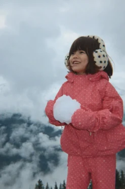 MISMOU FRILL JACKET - cherry berry dot