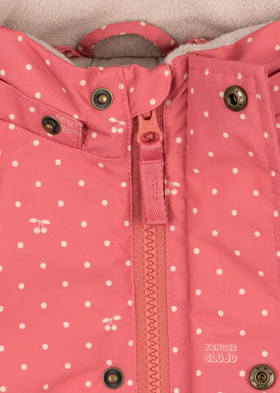 MISMOU FRILL JACKET - cherry berry dot