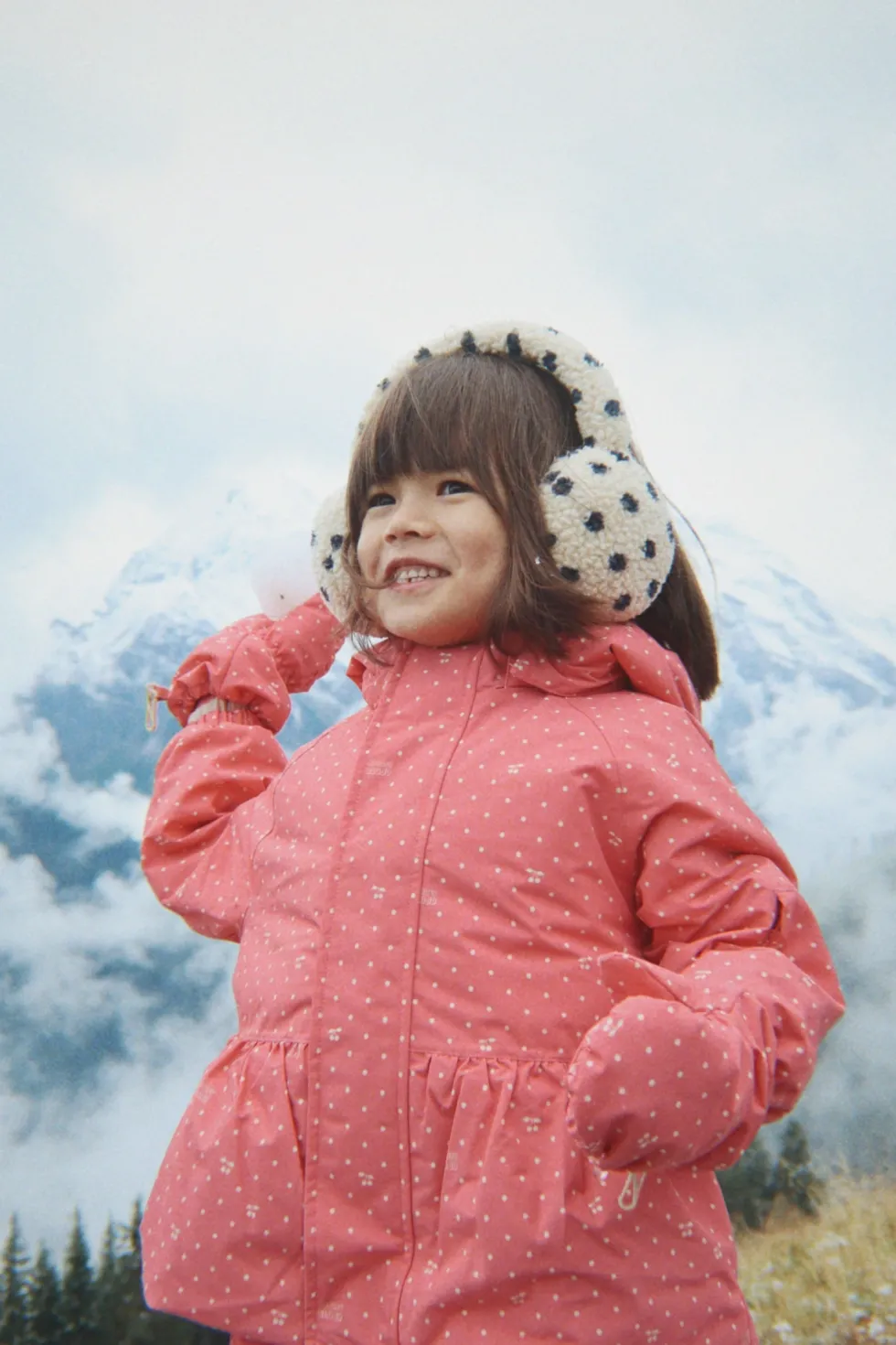 MISMOU FRILL JACKET - cherry berry dot