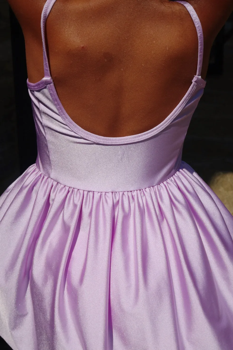 mousse kjole - lavender purple
