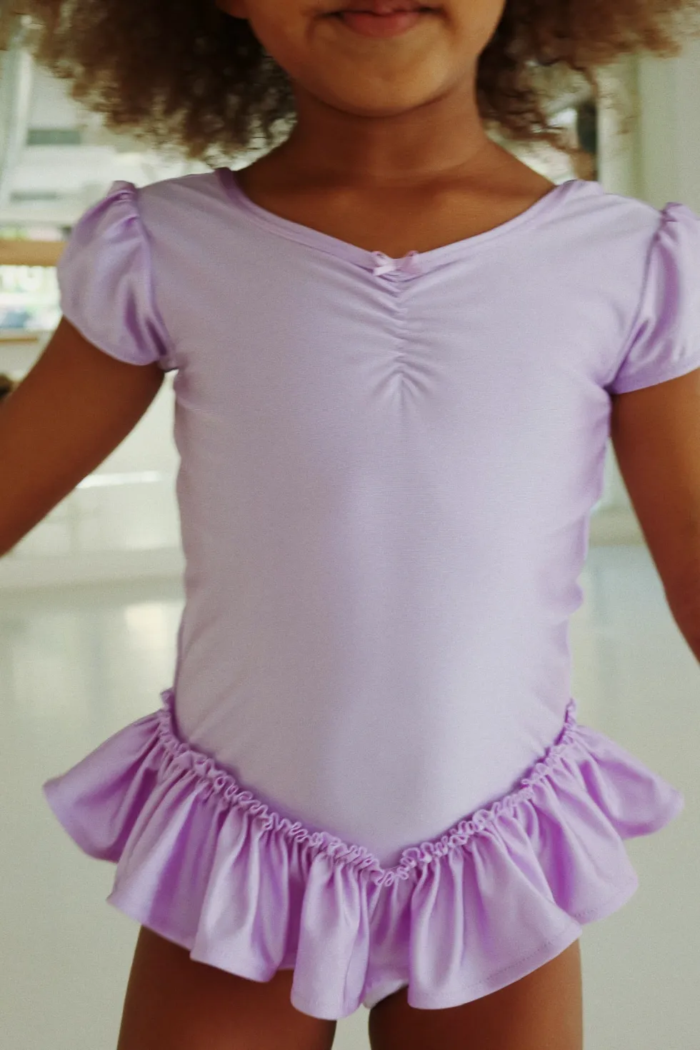 mousse tutu kjole - lavender purple