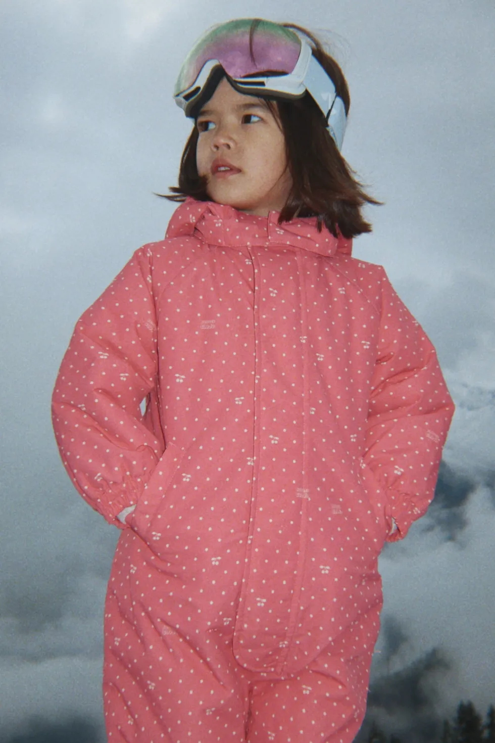 NOHR SNOWSUIT - cherry berry dot