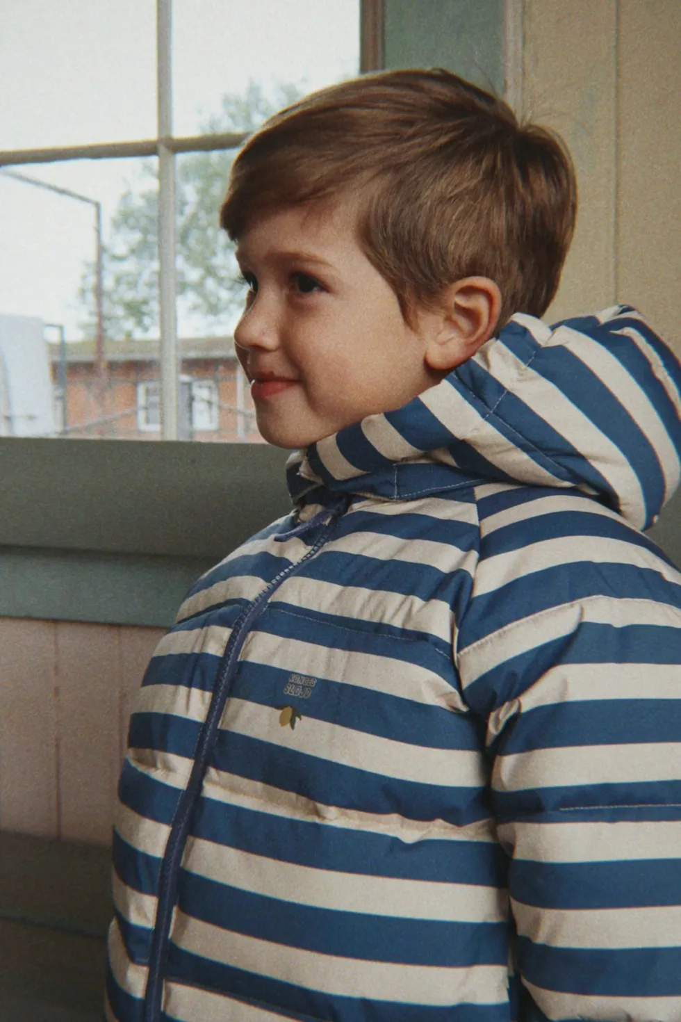 NUKA JACKET - bleu noir stripe