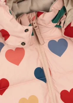 Nuka vinterjakke - coeur rose coloré