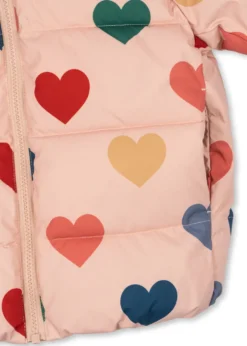 Nuka vinterjakke - coeur rose coloré