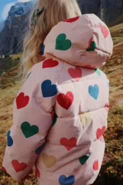 Nuka vinterjakke - coeur rose coloré