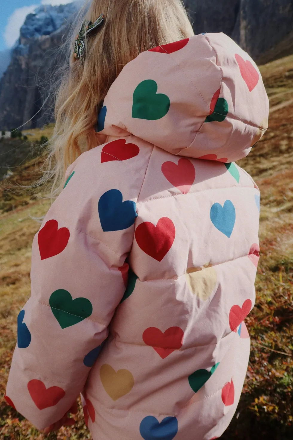 Nuka vinterjakke - coeur rose coloré