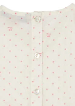 PACEY KORTÆRMET KJOLE - cherry dot