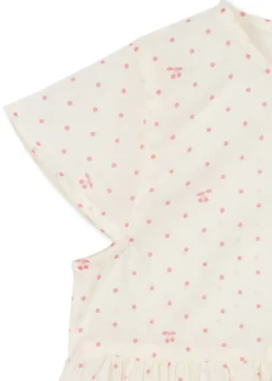 PACEY KORTÆRMET KJOLE - cherry dot