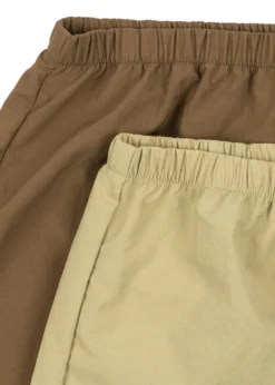 2 PACK ACTY MOMMY SHORTS - pale olive green/ermine