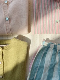 3 PACK ASLI SHORTS - basil/orchid/bleu stripe
