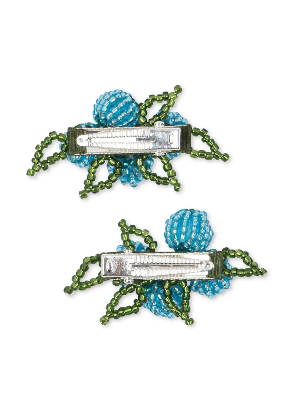 2 PACK BLUEBERRY BEADED HÅRKLIPS - blueberries
