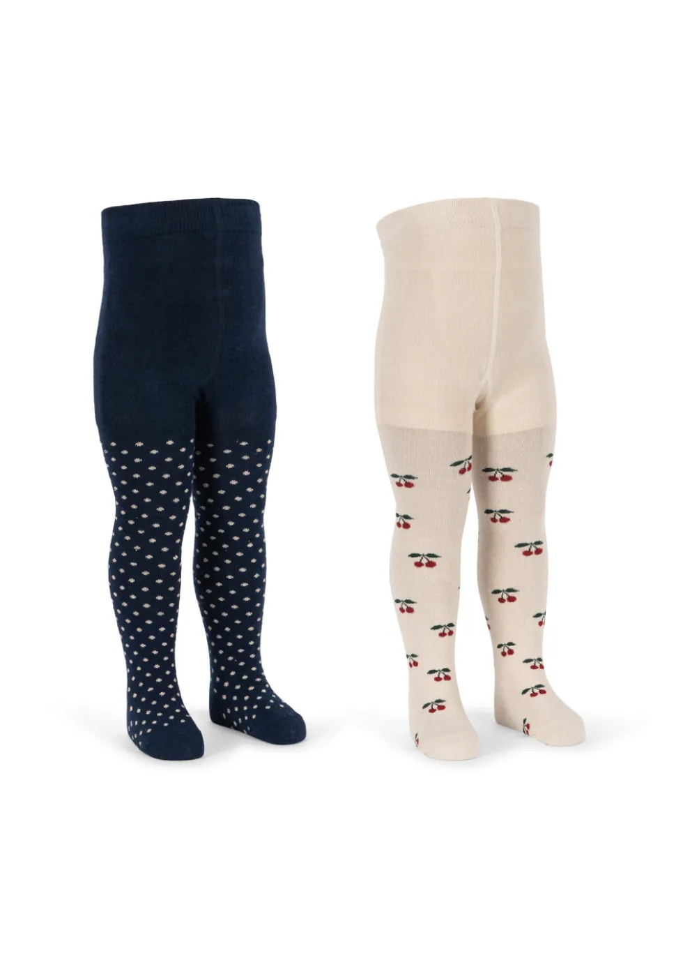 2 PACK CHERRY DOT TIGHTS - cherry mix