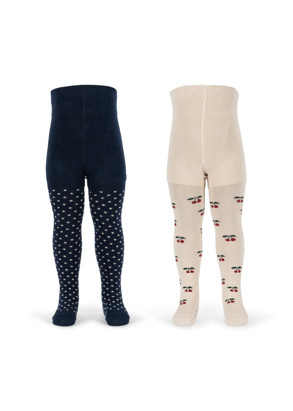 2 PACK CHERRY DOT TIGHTS - cherry mix