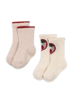 2 PACK CHERRY ROSE STRØMPER - cherry/rose