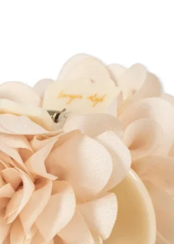 2 PACK FLOWER HÅRKLIPS - eggnog