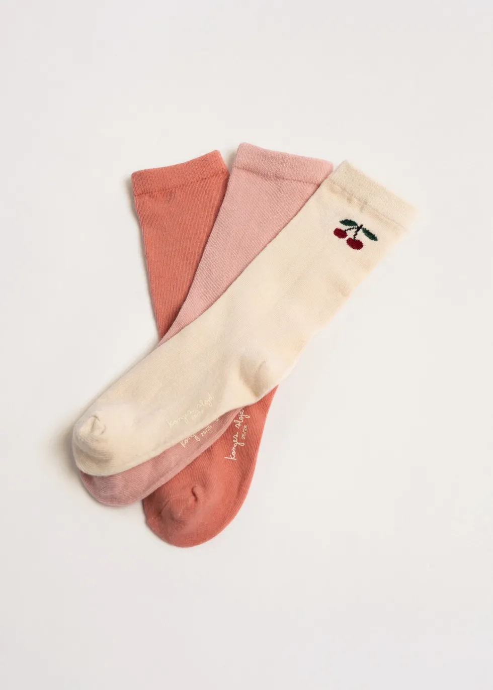 3 PACK JACQUARD SOCKS - cherry mix