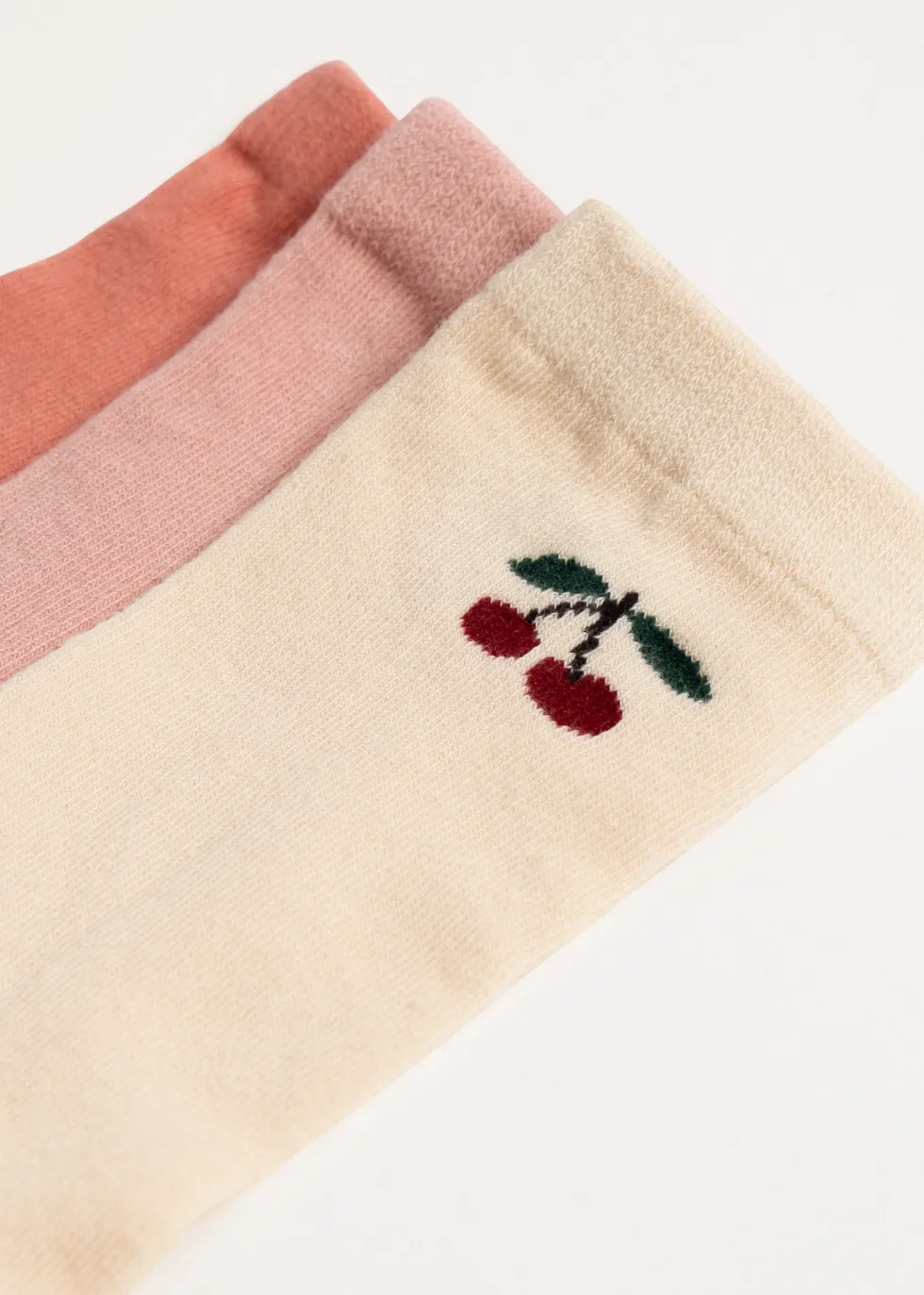 3 PACK JACQUARD SOCKS - cherry mix