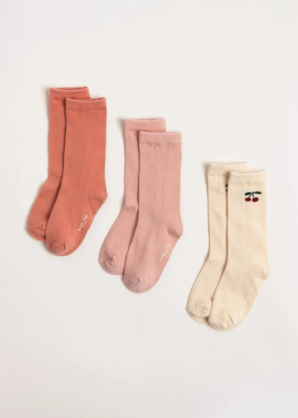 3 PACK JACQUARD SOCKS - cherry mix