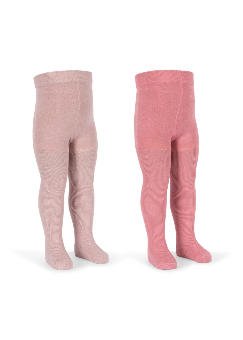 2 PACK RIB GLITTER TIGHTS - rose mix