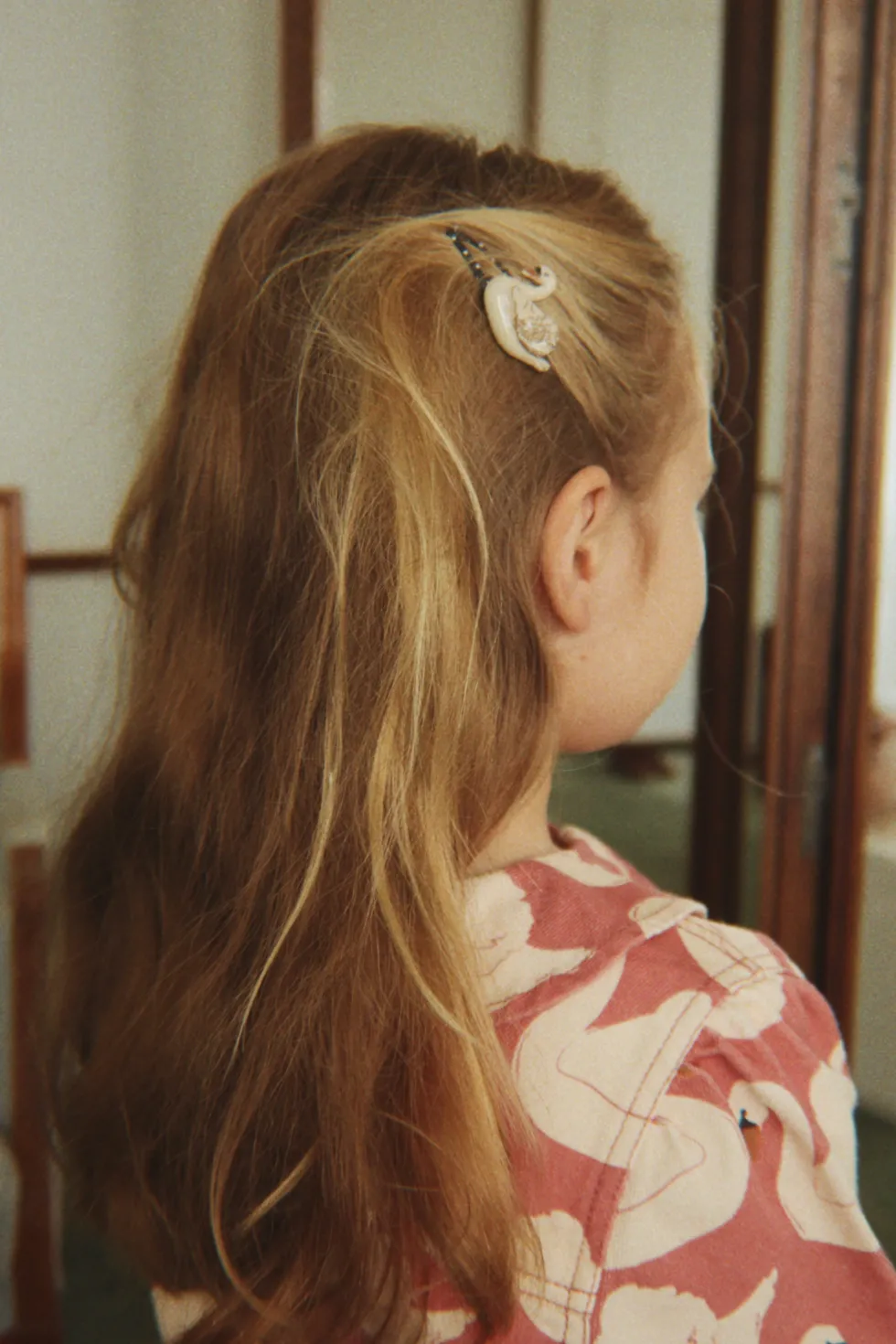 4 PACK SWAN HAIR CLIP AND ELASTIC - swan