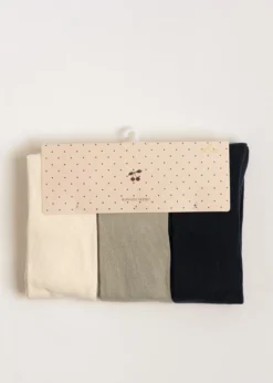 3 PACK TIGHTS - lemon mix