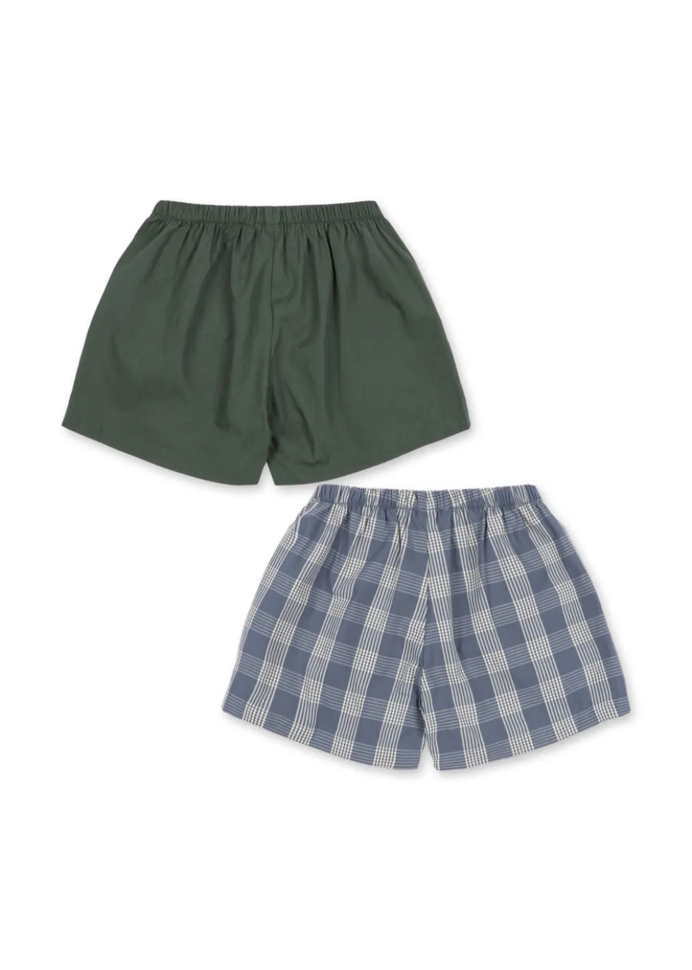 2 PACK VERNE SHORTS - flint check/cilantro